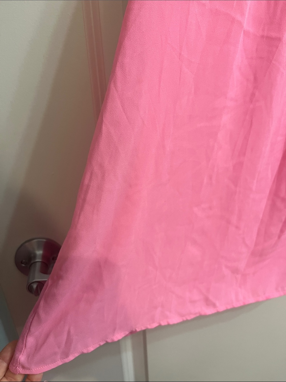 LOFT Pink Ruffle Neck Sleeveless Shell - Picture 5 of 14